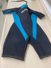 Gladiator Wetsuit Size 10 Womens Zipper Full Back Zip Black Teal AR217
