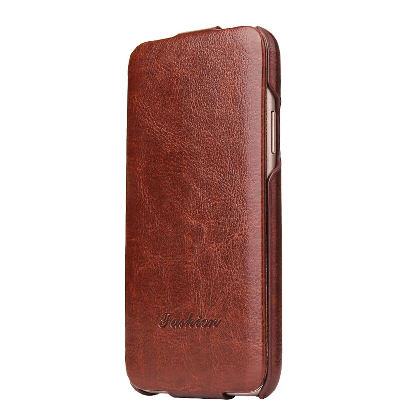 Vertical Flip Case PU Leather Pouch Cover for iPhone 16e/15/14/13/12/11 XR SE 8 - Image 3 of 4