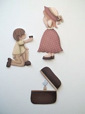 3D-U Pick - WP2 Engagement Ring Proposal Flowers Scrapbook Card Embellishment