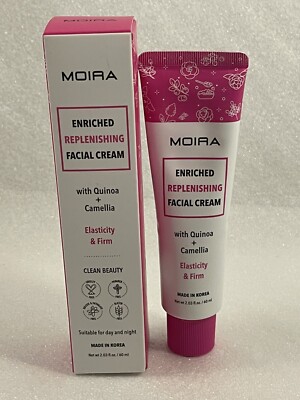 NIB MOIRA Enriched Replenishing Facial Cream Improve Elasticity & Fine Lines 2oz