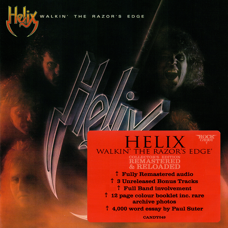 Helix ~ Walkin' The Razor's Edge (1984) CD 2009 Rock Candy Records