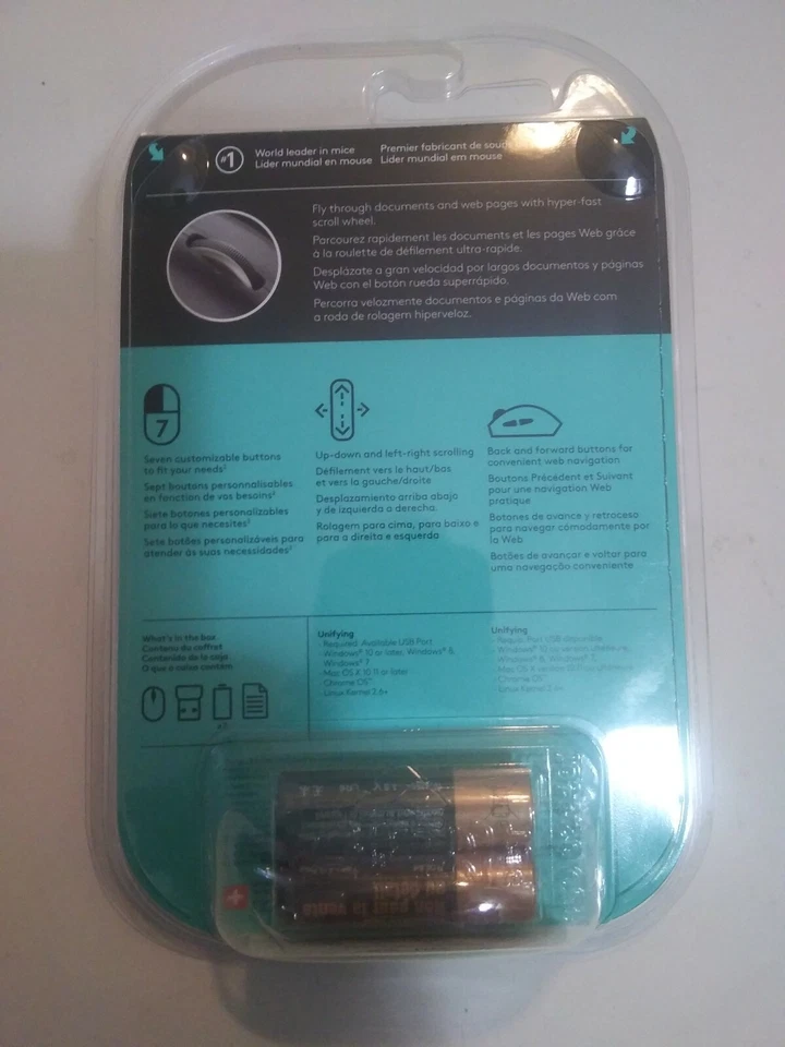 Logitech Performance Plus Wireless Mouse NEW hyper-fast scroll, 7 custom buttons - Image 2 of 4