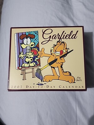 2007 Garfield Day To Day Calender New In Box Andrews McMeel Publishing Jim Davis