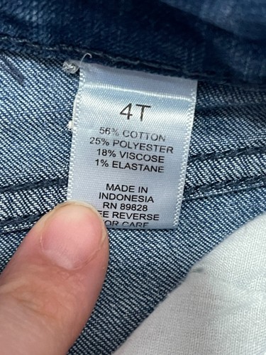 Isaac Mizrahi Jeans, Girl's Size 4T, Blue, Denim, Straight Leg - Picture 8 of 10