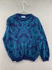 Vintage Cape Cod Sportswear Women's Paisley Sweater in Size Large USA Made