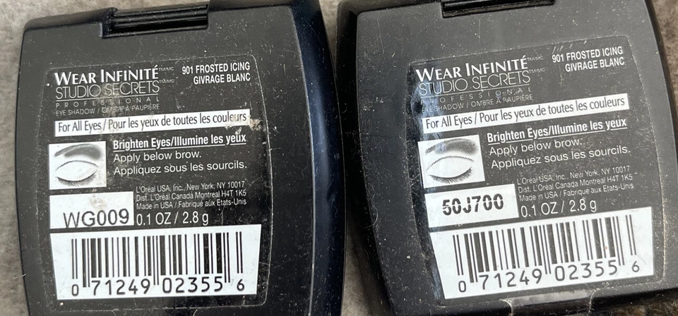 2 L’Oréal Wear Infinite Studio Secrets For All Eyes 901 Frosted Icing .1 oz Duo - Image 3 of 4