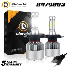 H4 9003 LED Headlight Bulbs Conversion Kit Hi/Low Dual Beam For Car & Motorcycle