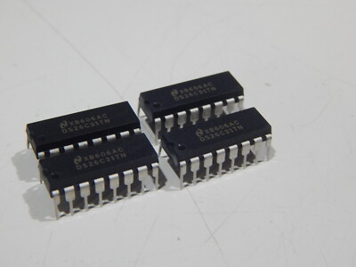 NATIONAL DS26C31TN Line Driver 4 Func 4 Driver PDIP16 - LOT OF 4 IC'S -FAST SHIP