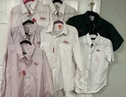 7 Vintage Riverside Coca Cola Button Shirt Uniform Work Large - XXL 10 White Red