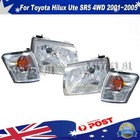 <!--F#f_0-->Set L&R Head Lights & Corner Lamps For Toyota Hilux Ute SR5 4WD 2001~2005 4PCs<!--F/-->