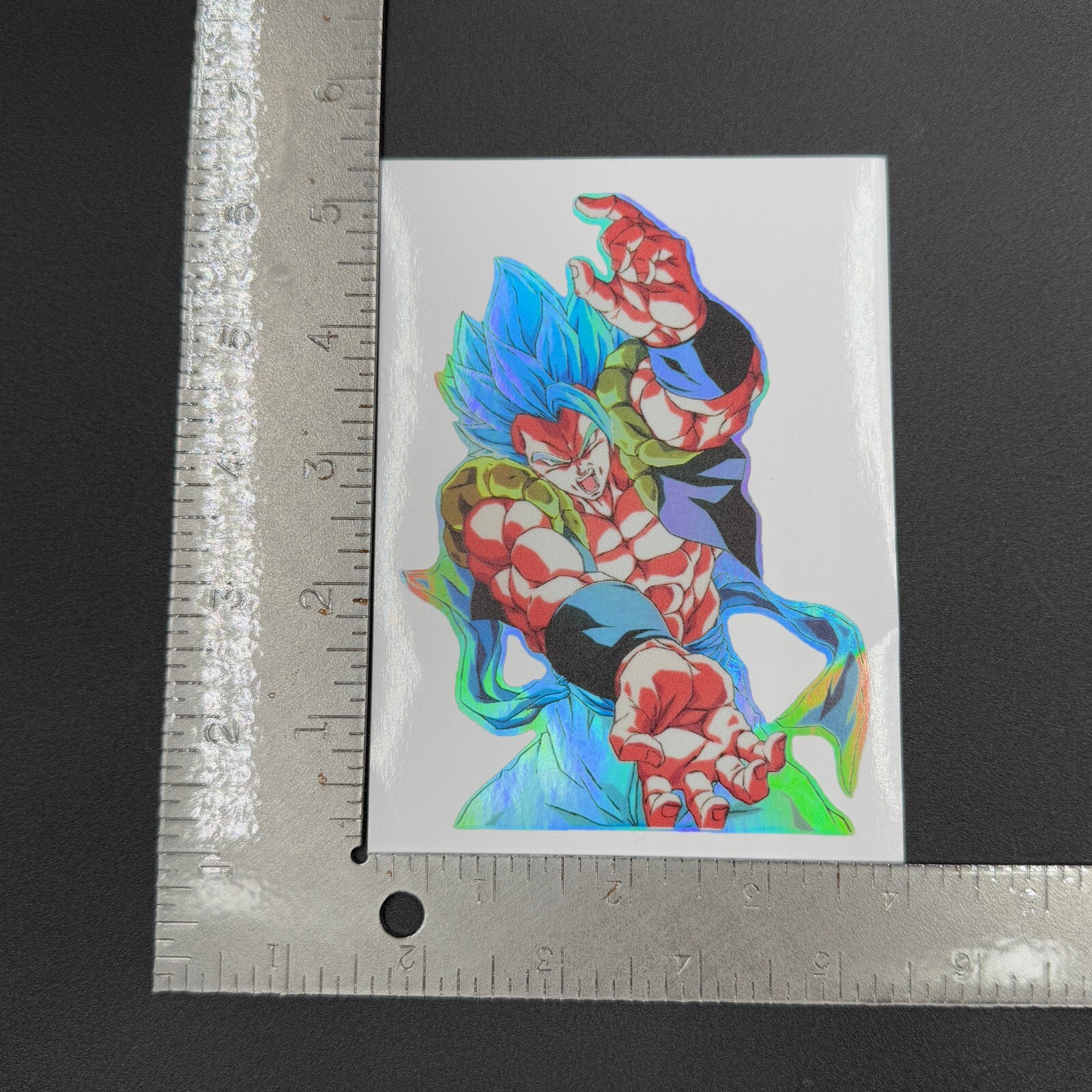 Dragon Ball Gogeta Super Saiyan Blue Final Kamehameha Holographic Sticker