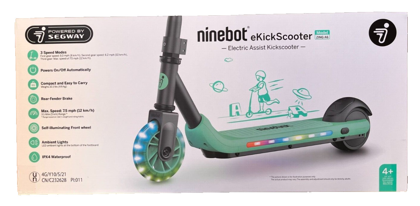 Segway Ninebot ZING A6 Electric Kick Scooter for Kids Lightweight 7