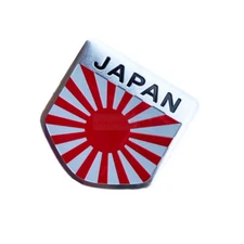 Fit  Toyota JP Sun JAPAN Flag Badge Metal Side Rear Trunk Emblem Decals Sticker