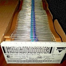 100x VISHAY SMA 0207-15 0.6W 75K 0.1 15ppm HI END PRECISION AUDIO RESISTORS