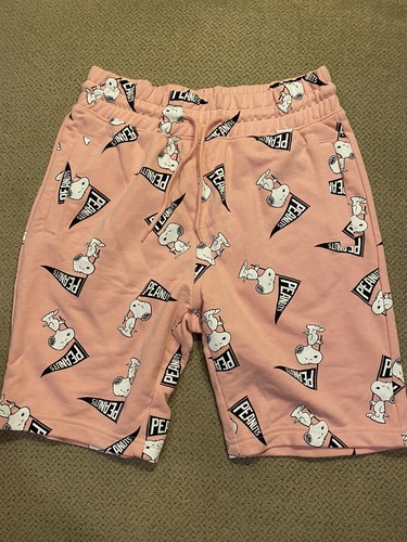 Men's H\u0026M Fleece Sweat Shorts Peanuts 