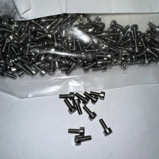 M2.5-.45X6MM FLAT HEAD PHILLIPS MACHINE SCREW STEEL ZINC PLATED (200)