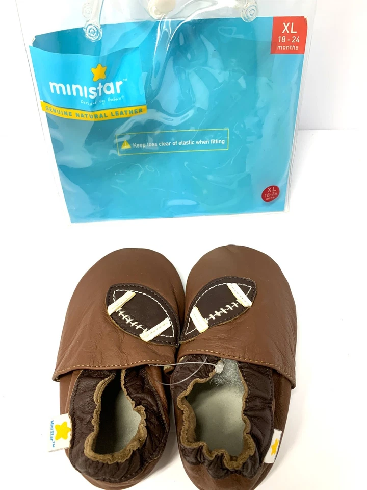 Sandalia Ministar Cuero Niño Zapatos Marrón Talla XL18-24 Meses Suela Suave Infantil Fútbol Foto 3 de 3