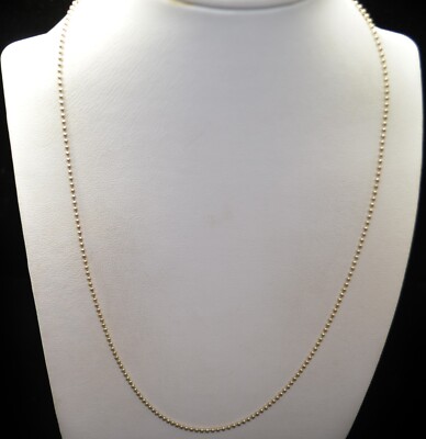 Sterling Silver Dotted Chain Necklace 18.0'' #FMC386