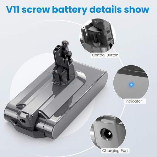 6000mAh Battery for DYSON V11 SV14 Absolute Plus Fluffy Cordless Vacuum Clearner - Picture 8 of 14