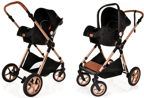 Baby Pram Buggy 3 in 1 Travel System Car Seat Folding Pushchair Reversible - Picture 52 of 117