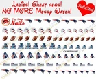 New England Patriots Clear Vinyl CUT, PEEL and STICK Self Adhesive Nail Decals