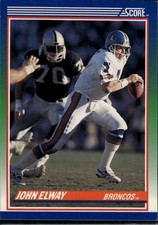 John Elway 1990 Score 100 Hottest Denver Broncos #10