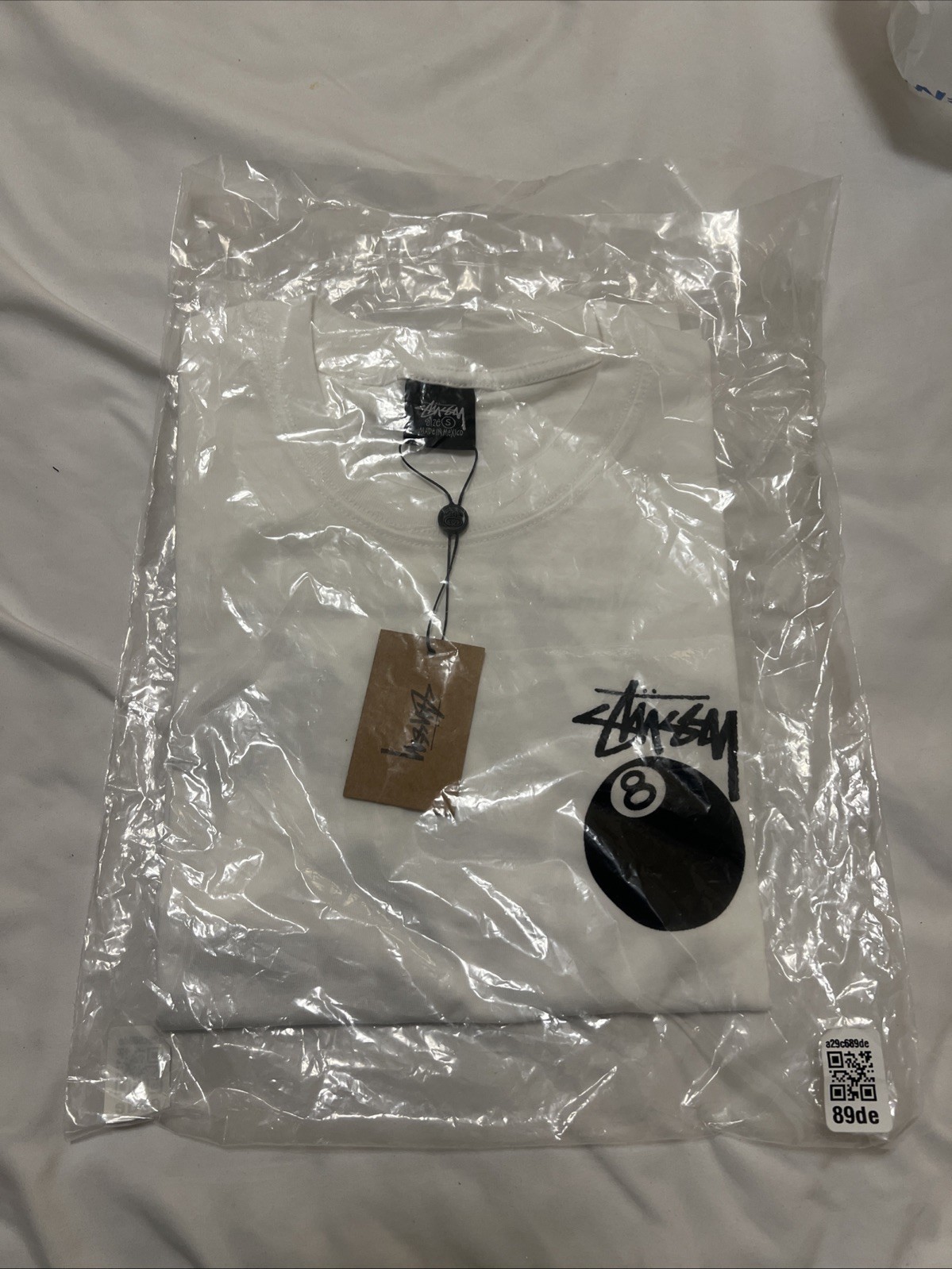 Stussy White 8 Ball Tee Size Small