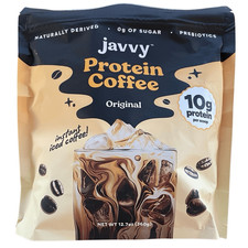 Javvy Protein Coffee Original Flavor 12.8oz June 2027 Expiry Health Nutrition