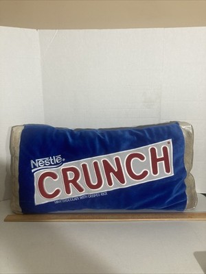 Vintage Nestle Crunch Bar Candy Large Pillow Plush Sweet Thang 29  x15  x6  