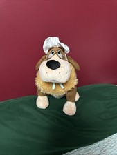 Disney Store Peter Pan NANA 13" Plush Sitting Dog with Bonnet Stuffed Animal