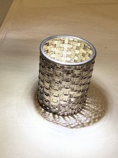 Vintage Tiffany & Co Woven Sterling Silver Toothpick or Trinket Holder 2 in 40gm