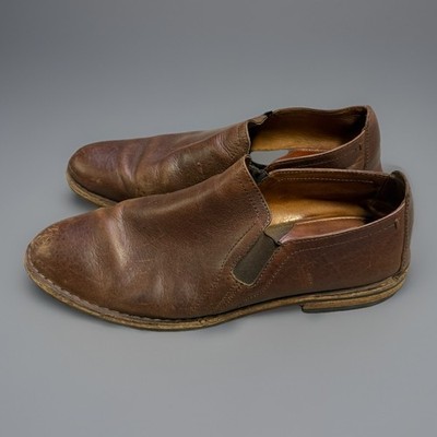 Trask Slip On Loafers Men s 11 M Brown Leather Vibram Sole 30-0656