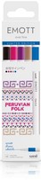 "Uni-Ball Fineliner Emott 5Er Set \"Peruvian Folk\""