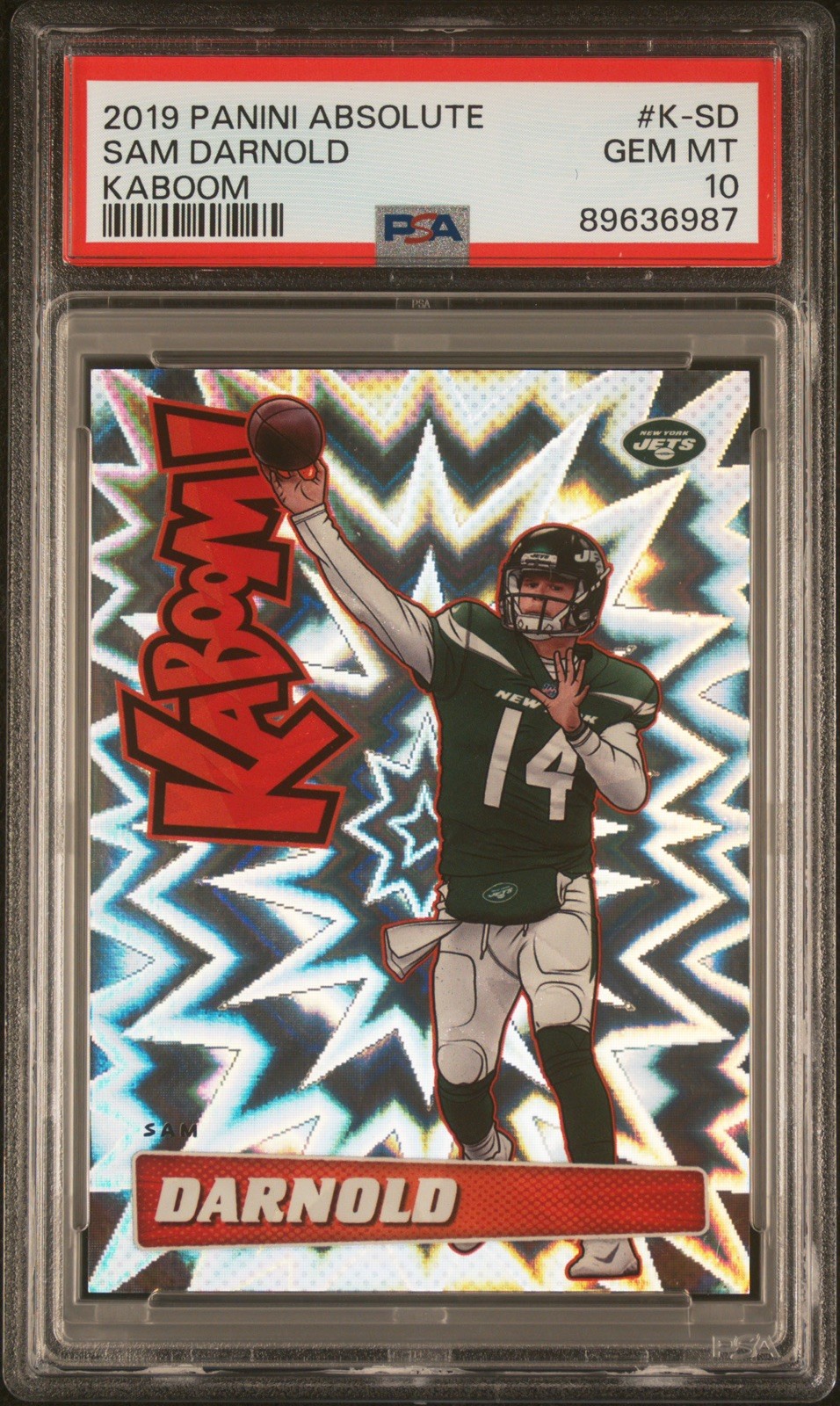 2019 Panini Absolute Sam Darnold Kaboom PSA 10 GEM MINT