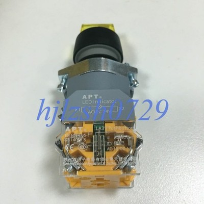 1pc New   Yellow Self-reset Knob Switch LA39-A1-11XD-Y23FU 22mm #jg