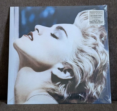 Madonna - True Blue 180g Vinyl Record w/Poster **NEW/SEALED** Ships Quick!