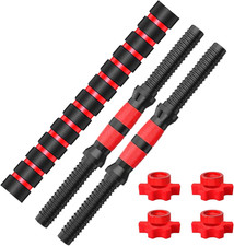 Dumbbell-Handle-Set for 1Inch Wide Weight Plates Dumbbell Bars, Durable Threaded