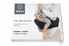 Baby Hip Carrier Newborn to Toddler 7-44lbs Ergonomic Waist Carrier Black