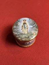 Vintage 1994 Porcelain Ardleigh Elliott “Our Lady Of Lourdes” Music Box #4444E