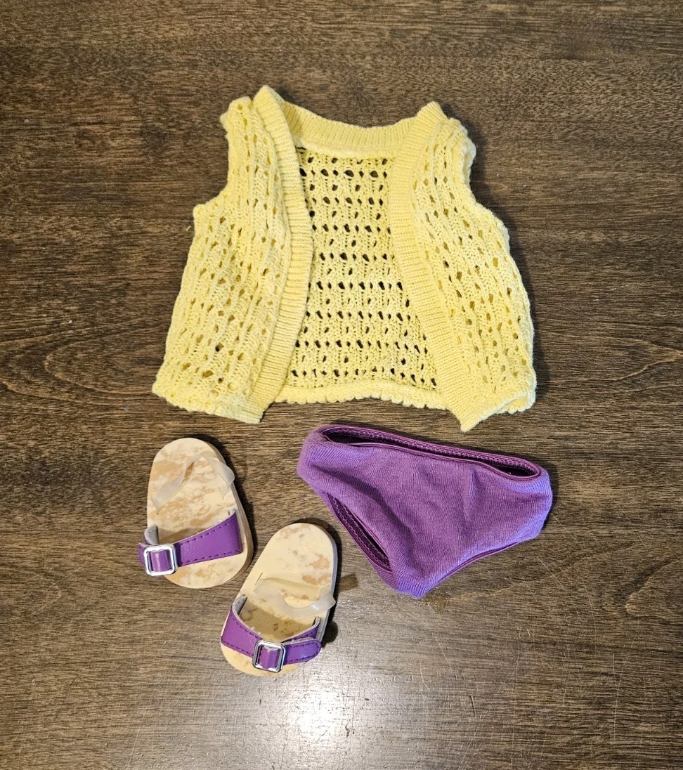 Julie BeForever Meet Outfit Vest Shoes Underwear American Girl Doll Clothes