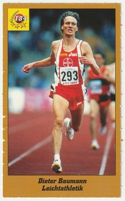 Dieter Baumann   1996 Magic Sport ID Card   German Magazine Insert Rare No. 184