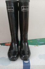 Joules 202849 Field Welly Gloss Black Size 3