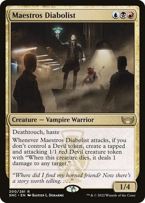 Maestros Diabolist - Streets of New Capenna - Magic The Gathering - MTG