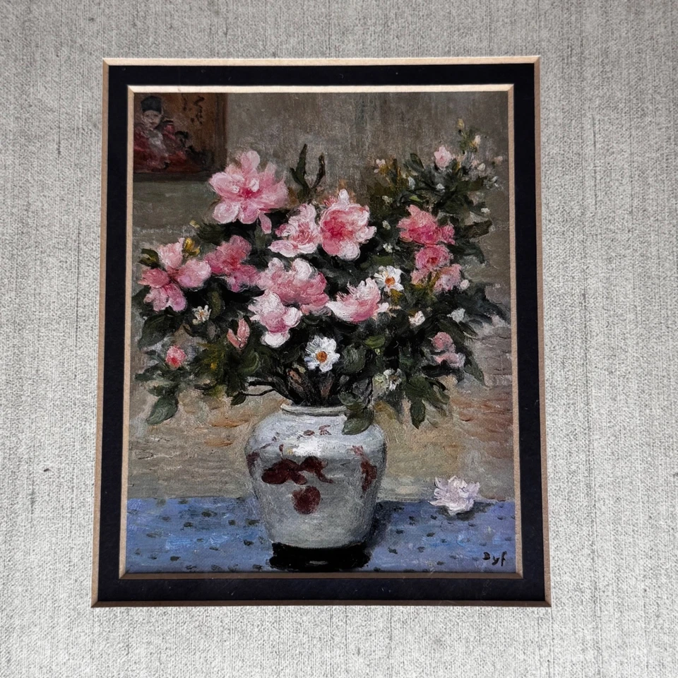 De colección DYF Bodegón Floral Enmarcado en Oro Arte Reproducción Flores Rosas Decoración de Pared Foto 2 de 4