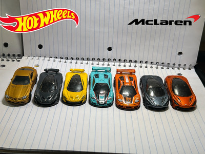 Hot Wheels McLaren Lot 7 Cars P1 F1 GTR 720S Mercedes SLR Rare Loose