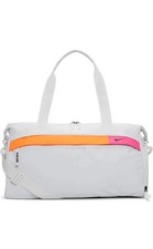 Image of Nike RADIATE CLUB Duffel Bag White Orange Pink Black Logo Gym CU1489 094