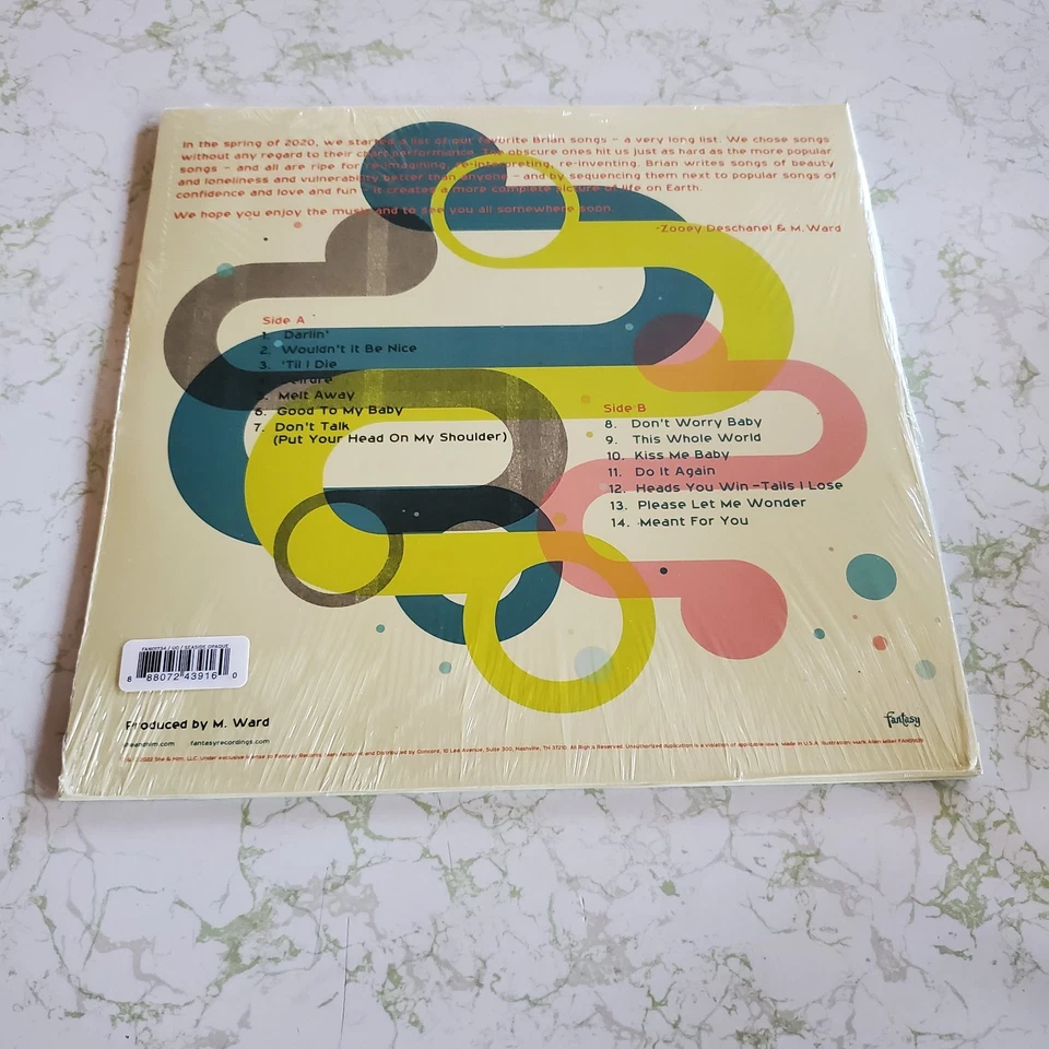 She And Him Melt Away Tribute To Brian Wilson Seaside Opaque Vinyl - Image 2 of 2