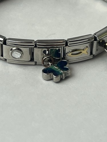 💥Vtg Charm Bracelet Loaded Letter F Purse Coffee Scissors LOOK! 1 Day Ship!👍 - Picture 10 of 10