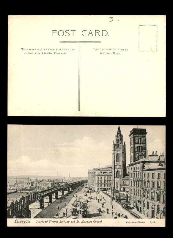 Mayfairstamps PC Electric Railway Liverpool Postcard cca_30551