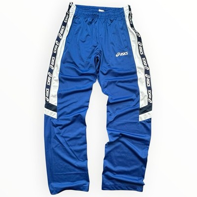 asics vintage Trackpants Gr. XXL - 90er Trainingshose Blau MU7